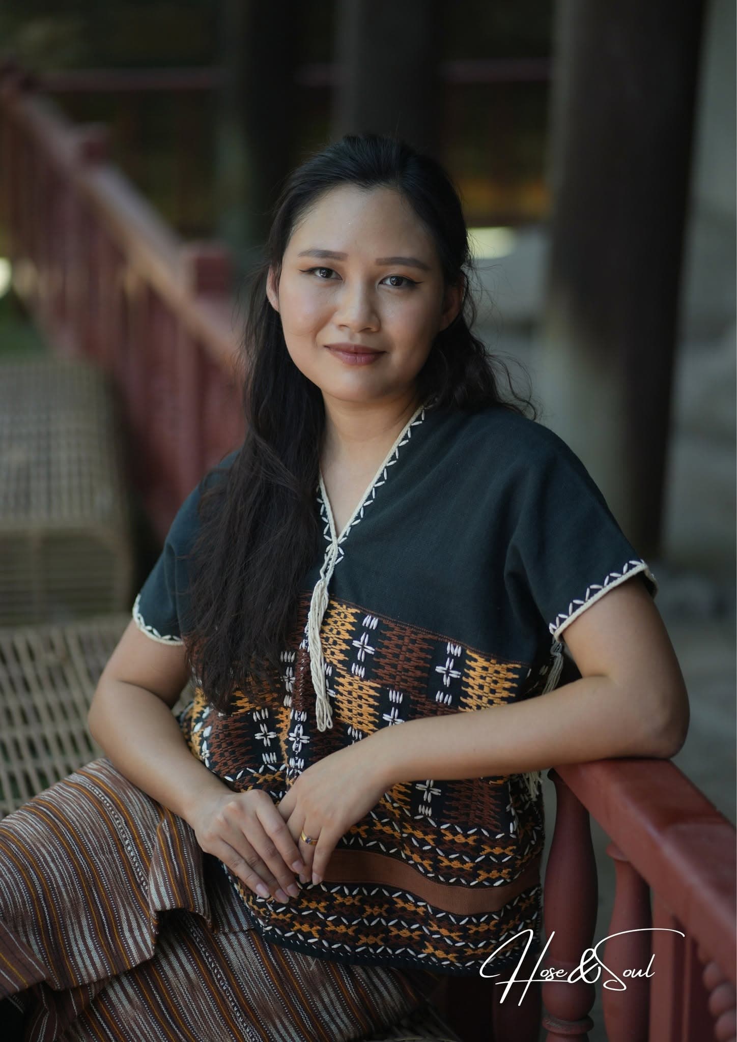 Karen village in the mountains of Southeast Asia